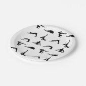 Yoga-Posen Pappteller (Schrägansicht)