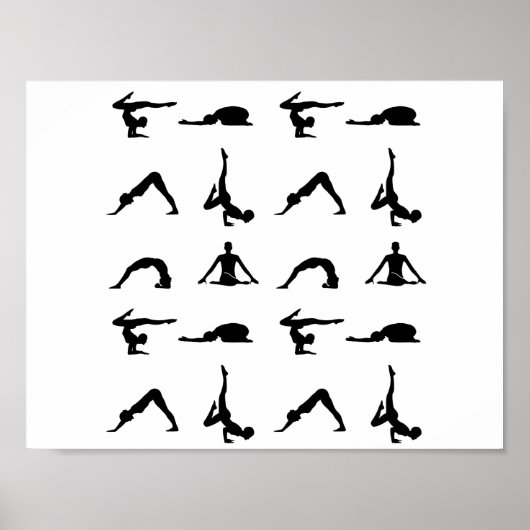 Yoga-Posen Poster (Vorne)
