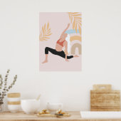 Yoga-Posen Poster (Küche)