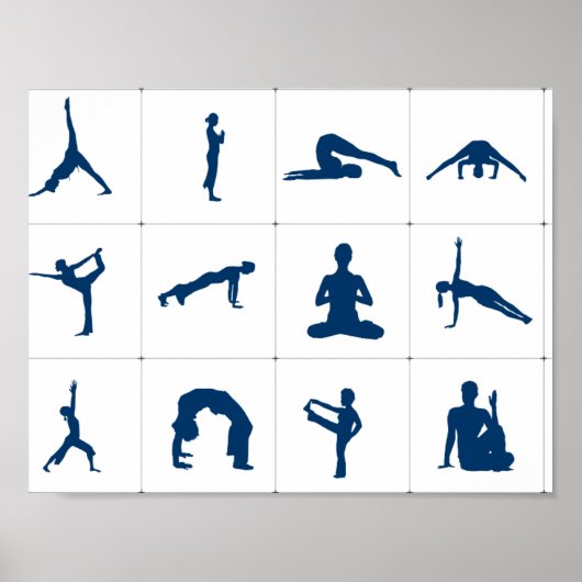 Yoga Posen Poster (Vorne)