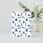 Yoga-Posen Postkarte (Stehend Vorderseite)