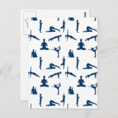 Yoga-Posen Postkarte (Vorne/Hinten)