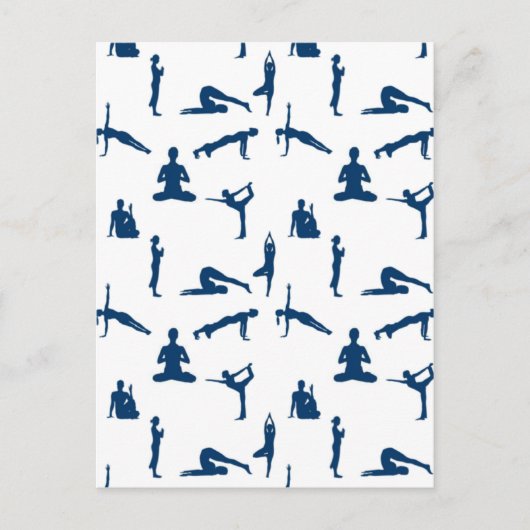 Yoga-Posen Postkarte (Vorderseite)