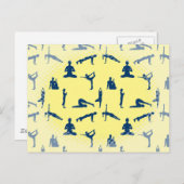 Yoga-Posen Postkarte (Vorne/Hinten)