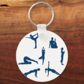Yoga-Posen Schlüsselanhänger (Rückseite)