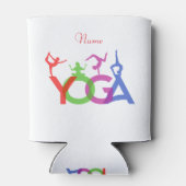 Yoga Posen Silhouetten Thunder_Cove Dosenkühler (Rückseite)