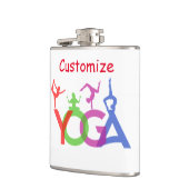 Yoga Posen Silhouetten Thunder_Cove Flachmann (Links)