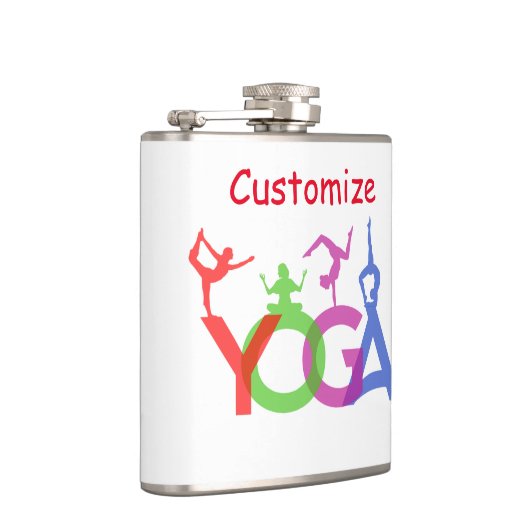 Yoga Posen Silhouetten Thunder_Cove Flachmann (Rechts)