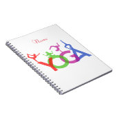 Yoga Posen Silhouetten Thunder_Cove Notizblock (Rechte Seite)