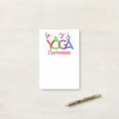 Yoga Posen Silhouetten Thunder_Cove Post-it Klebezettel (Auf Schreibtisch)