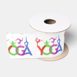 Yoga Posen Silhouetten Thunder_Cove Satinband