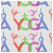 Yoga Posen Silhouetten Thunder_Cove Stoff (Nahaufnahme)