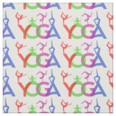 Yoga Posen Silhouetten Thunder_Cove Stoff (Muster)