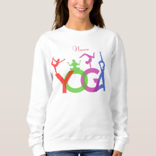 Yoga Posen Silhouetten Thunder_Cove Sweatshirt