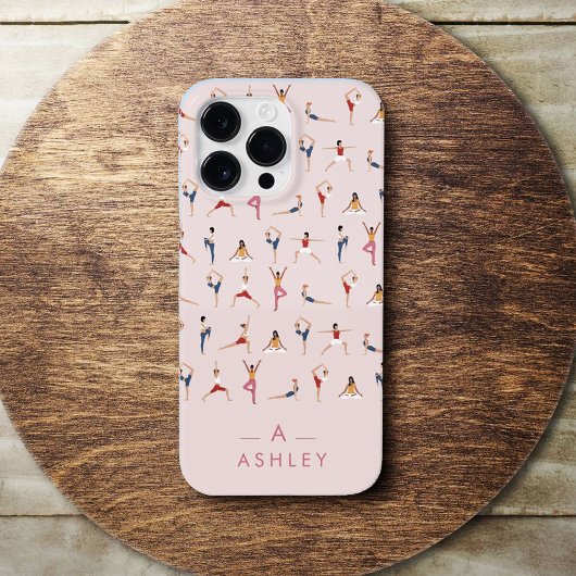 Yoga Posen Spaß & Niedlich Rosa Personalisiert Case-Mate iPhone Hülle