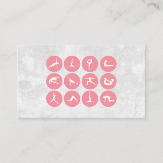 Yoga-Posen | Steigende Flexibilität Visitenkarte (Vorderseite)