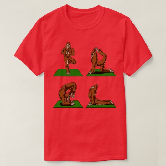 Yoga-Posen T-Shirt (Design vorne)