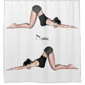 Yoga Posen Thunder_Cove Duschvorhang (Vorderseite)