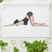 Yoga Posen Thunder_Cove Geschirrtuch (Gefaltet)
