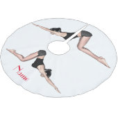 Yoga Posen Thunder_Cove Polyester Weihnachtsbaumdecke (Schrägansicht)