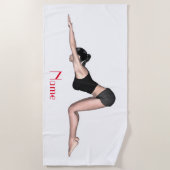 Yoga Posen Thunder_Cove Strandtuch (Vorderseite)