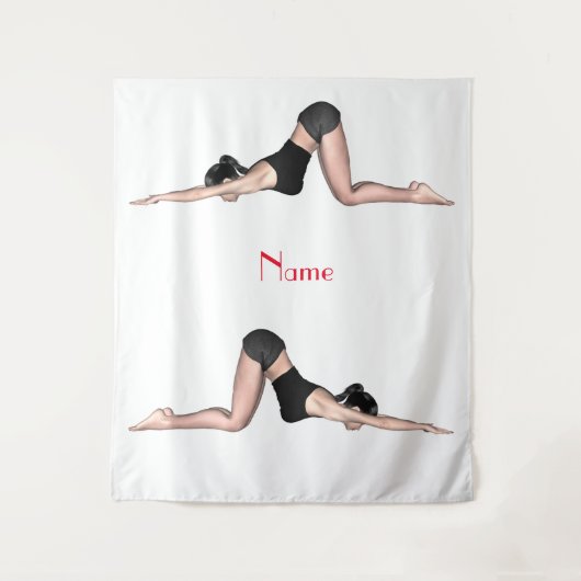 Yoga Posen Thunder_Cove Wandteppich (Vorderseite)