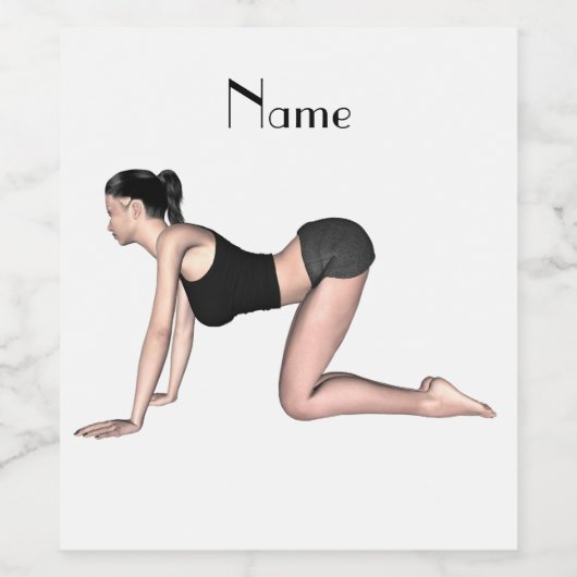 Yoga Posen Thunder_Cove Weinetikett (Einzelnes Label)