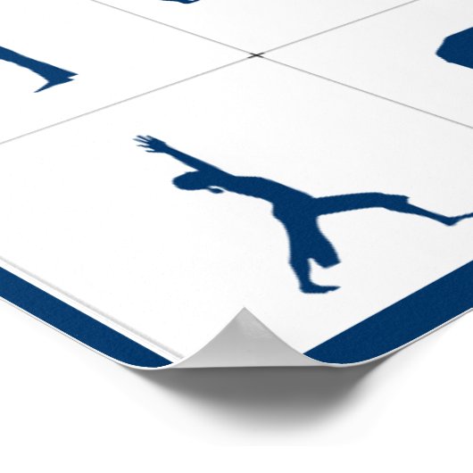 Yoga-Posen-Tree des Lebens, Lotus & More Chart Poster (Ecke)