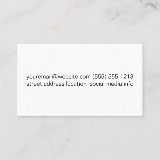 Yoga-Posen Visitenkarte (Rückseite)