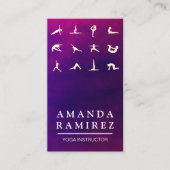 Yoga-Posen Visitenkarte (Vorderseite)