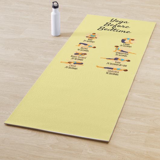 Yoga-Posen vor dem Weck Yogamatte (Beispiel)