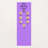 Yoga-Posen vor dem Weck Yogamatte (Rückseite)