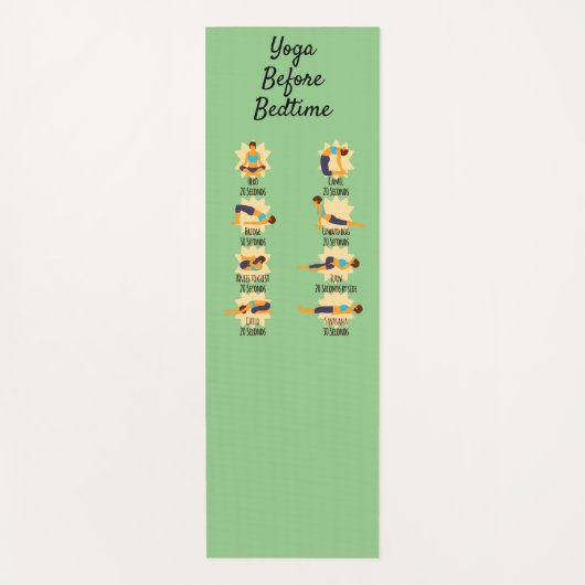 Yoga-Posen vor dem Weck Yogamatte (Vorderseite)