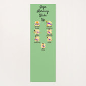 Yoga-Posen vor dem Weck Yogamatte (Rückseite)