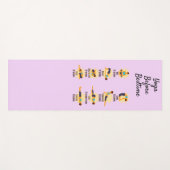 Yoga-Posen vor routinemäßigen Posen mit Zeiten Yogamatte (Vorderseite (Horizontal))