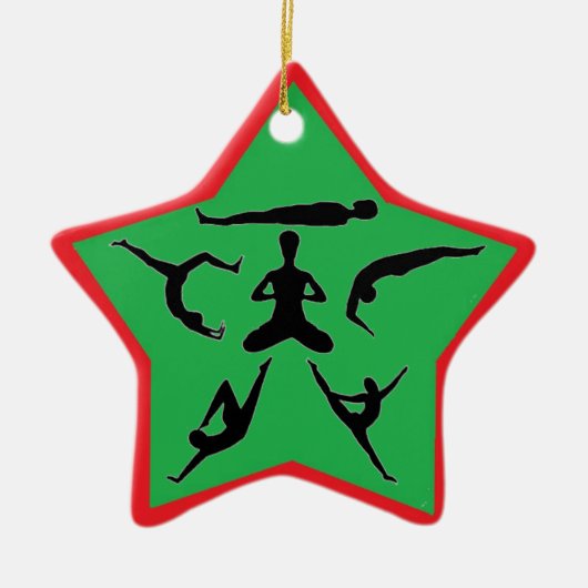 Yoga-Posen - Weihnachtsschmuck (Vorne)