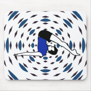 Yoga-Posen - Yoga-Mauspads Mousepad