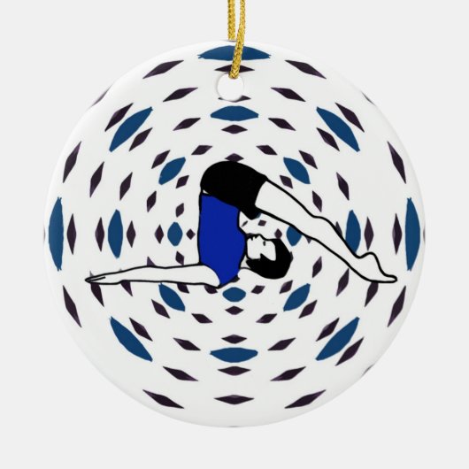 Yoga Posen - Yoga Xmas Ornamente (Vorne)