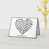 Yoga Posen Zen Herzdesign Note Card Karte (Gelbe Blume)