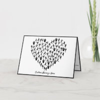 Yoga Posen Zen Herzdesign Note Card