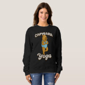 Yoga poses Capybara Gymnastic leotard Sweatshirt (Vorne ganz)