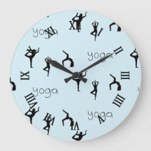 yoga poses on blue