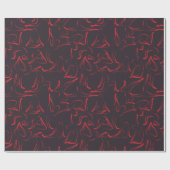 Yoga poses pattern | Yoga seamless pattern 12 Geschenkpapier (Flach)