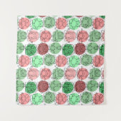 Yoga poses pattern | Yoga seamless pattern 18 Wandteppich (Vorderseite (Horizontal))