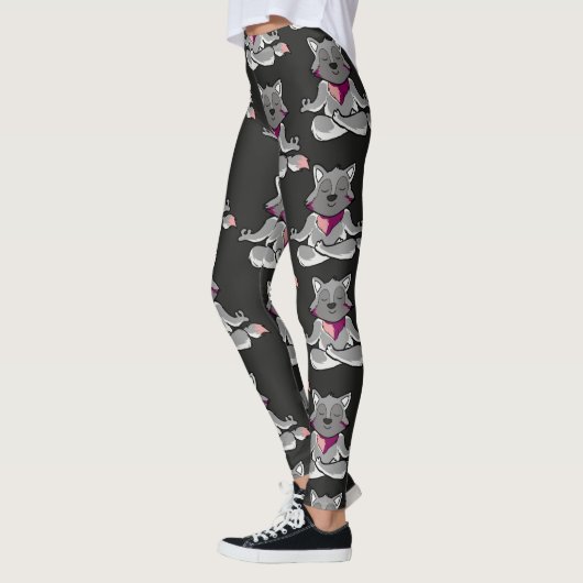 Yoga poses pattern | Yoga seamless pattern 19 Leggings (Links)