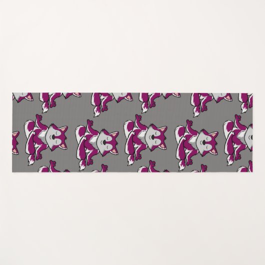 Yoga poses pattern | Yoga seamless pattern 20 Yogamatte (Vorderseite (Horizontal))