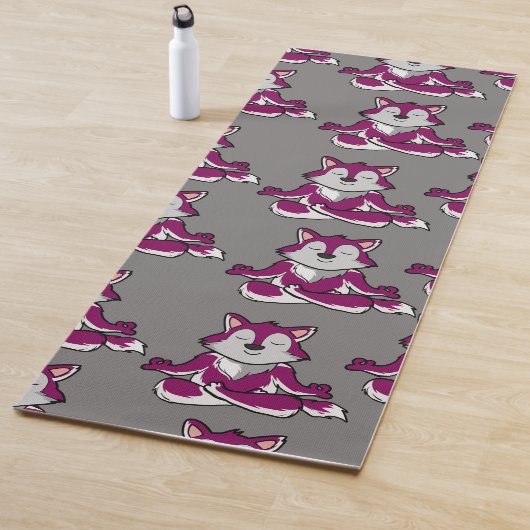 Yoga poses pattern | Yoga seamless pattern 20 Yogamatte (Beispiel)