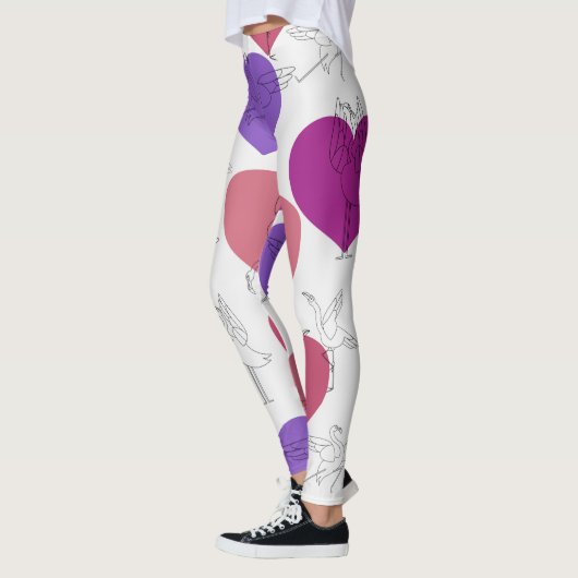Yoga poses pattern | Yoga seamless pattern 2 Leggings (Links)