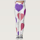Yoga poses pattern | Yoga seamless pattern 2 Leggings (Vorderseite)