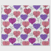 Yoga poses pattern | Yoga seamless pattern 4 Geschenkpapier (Flach)